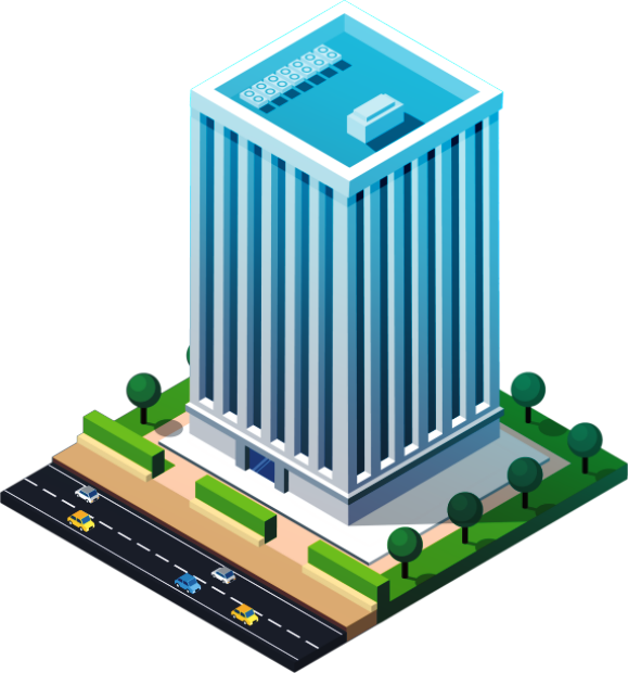 Ilustrasi gedung 3D